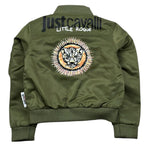 Just Cavalli Giubbino Tinta Unita con Logo per Neonato JIP26086GB VERDE JUST CAVALLI 