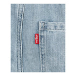 Levi'S Bermuda In Denim Tinta Unita con Elastico In Vita per Bambino 9EH003 AZZURRO LEVI'S 