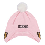 MOSCHINO cappello tinta unita con pon pon Rosa per Bambina MUX04ZA ROSA MOSCHINO 