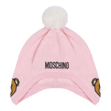 MOSCHINO cappello tinta unita con pon pon Rosa per Bambina MUX04ZA ROSA MOSCHINO 