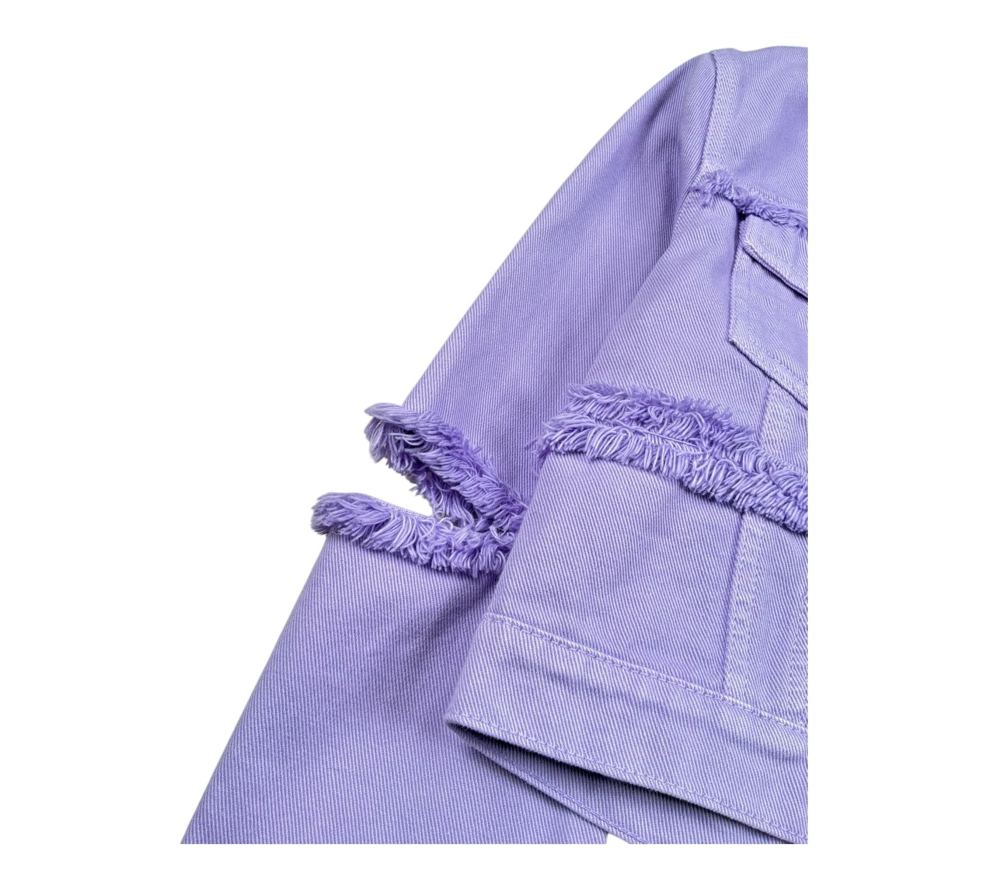 John Richmond Giubbino In Denim Tinta Unita  per Bambina RGP26152GB LILLA JOHN RICHMOND 