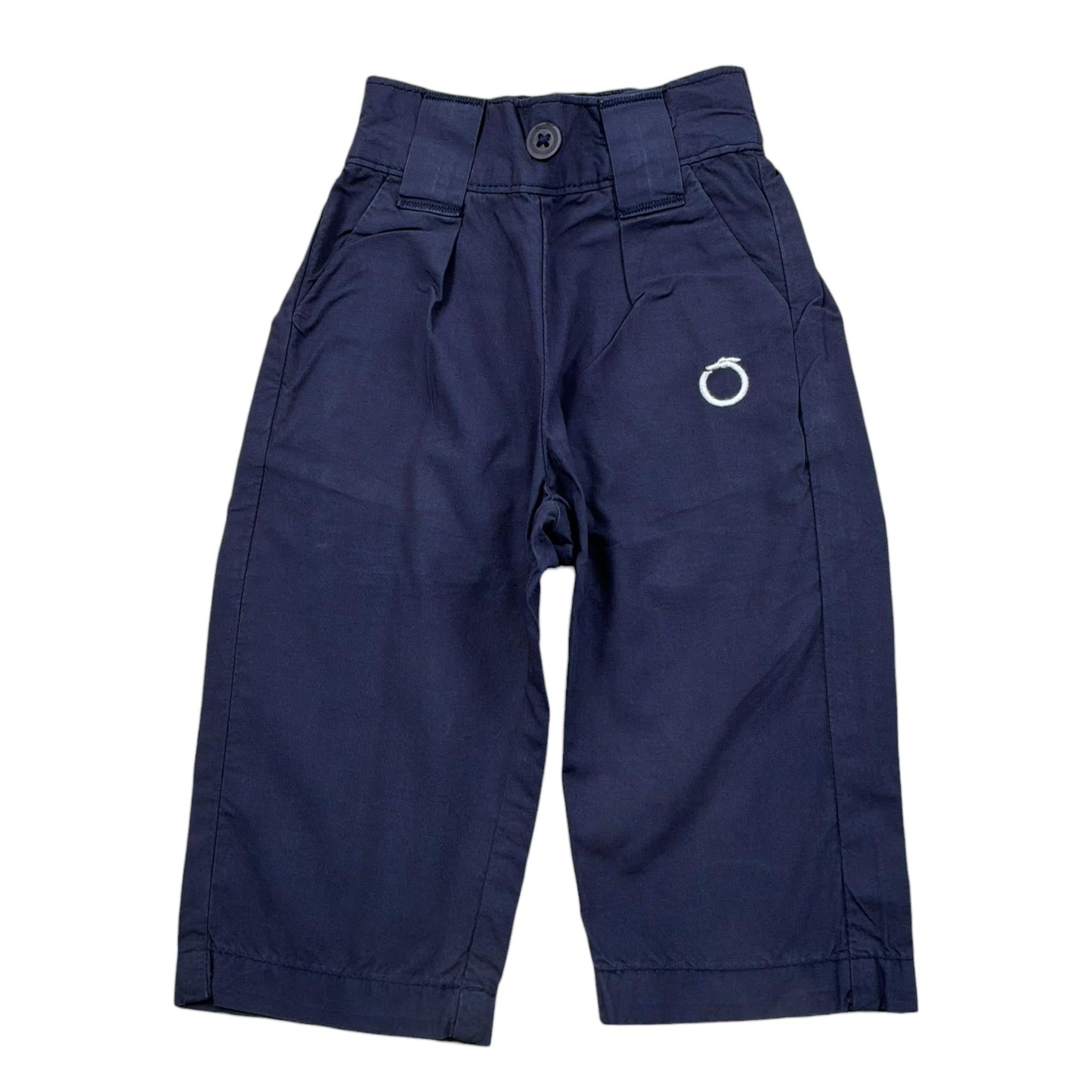 Trussardi Pantalone Tinta Unita con Elastico In Vita per Neonato TIP24072PA BLU TRUSSARDI 