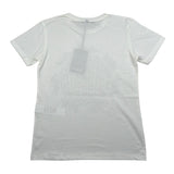 Please T-Shirt Girocollo Tinta Unita con Stampa per Bambino MBF3030B72 PANNA PLEASE 