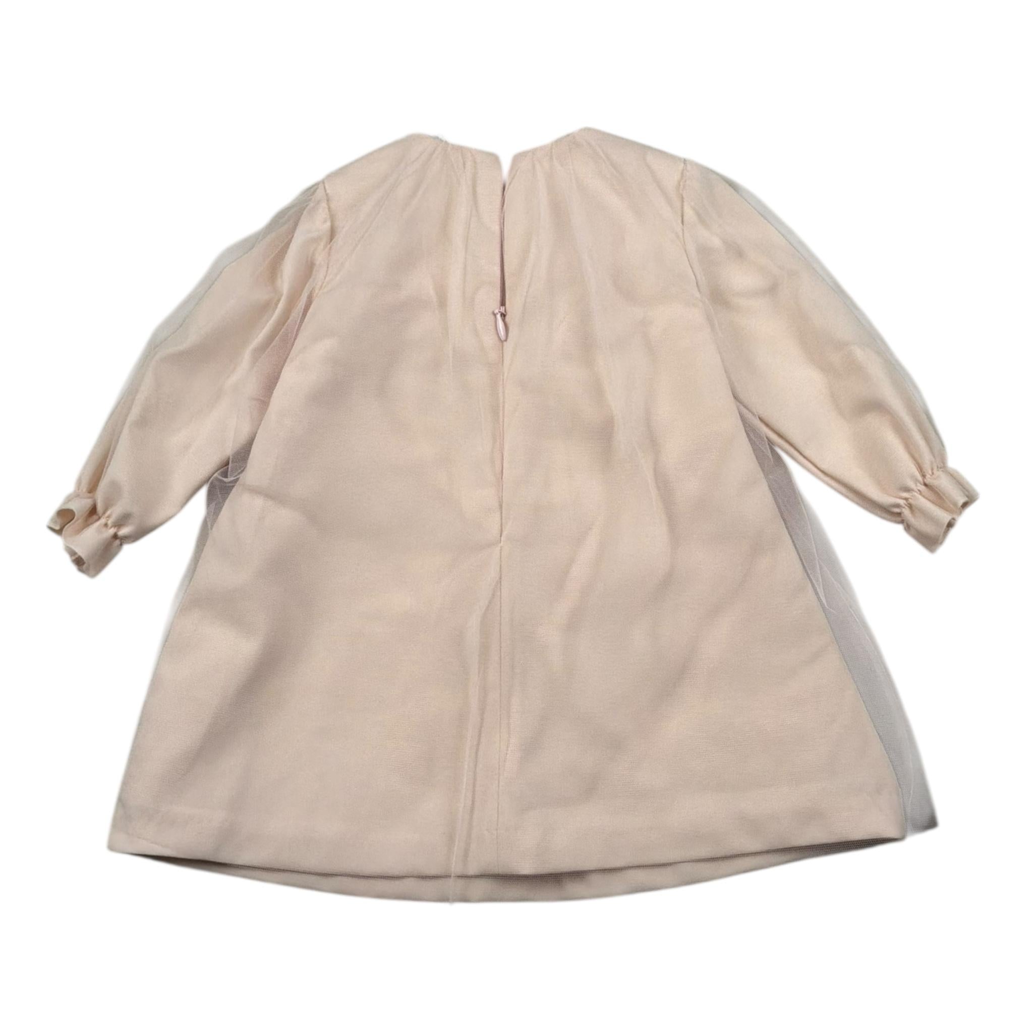 Barcellino Abito Manica Lunga Tinta Unita per Neonata 115807 ROSA BARCELLINO 