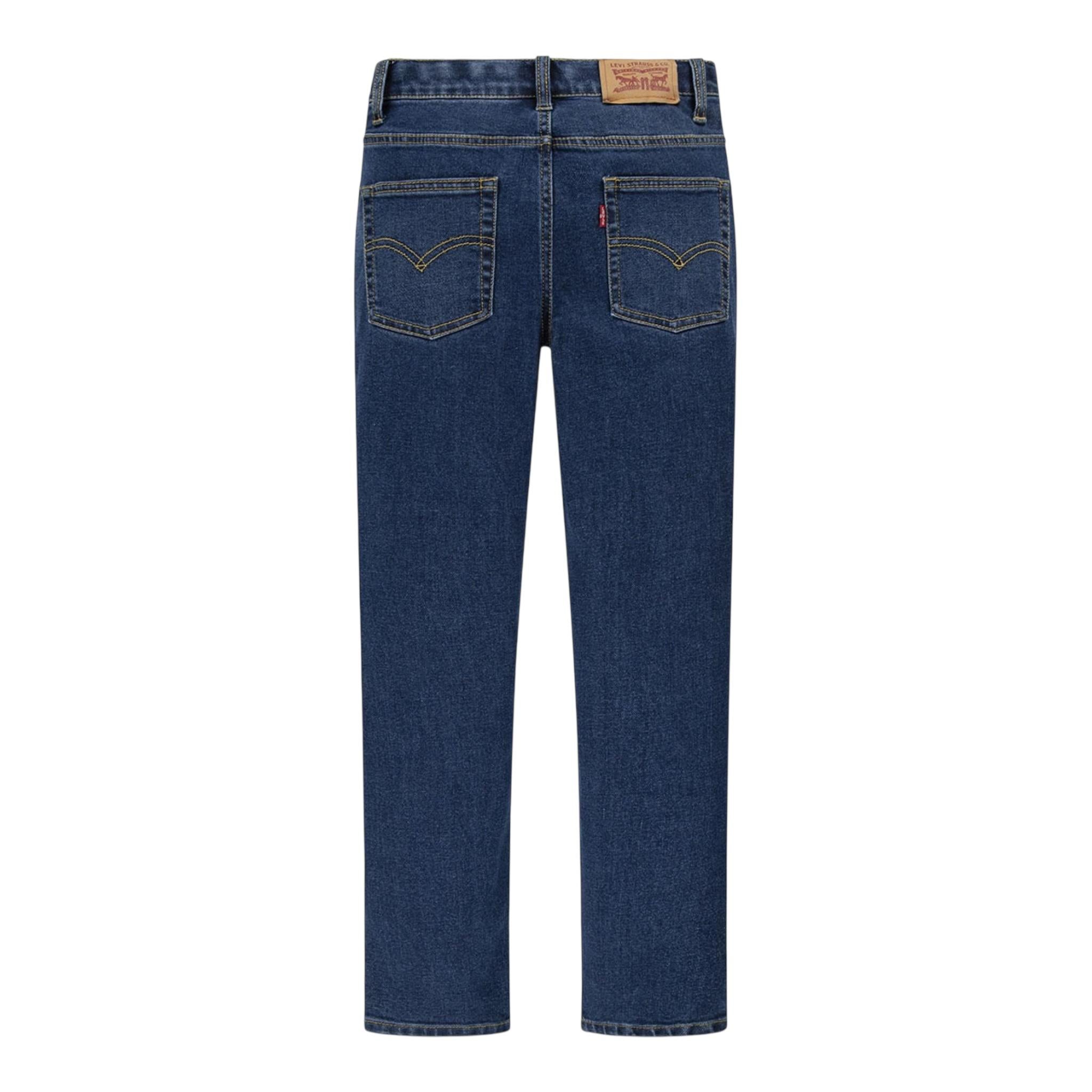 Levi'S Jeans Tinta Unita con Girovita Regolabile per Bambino E6728 BLU LEVI'S 