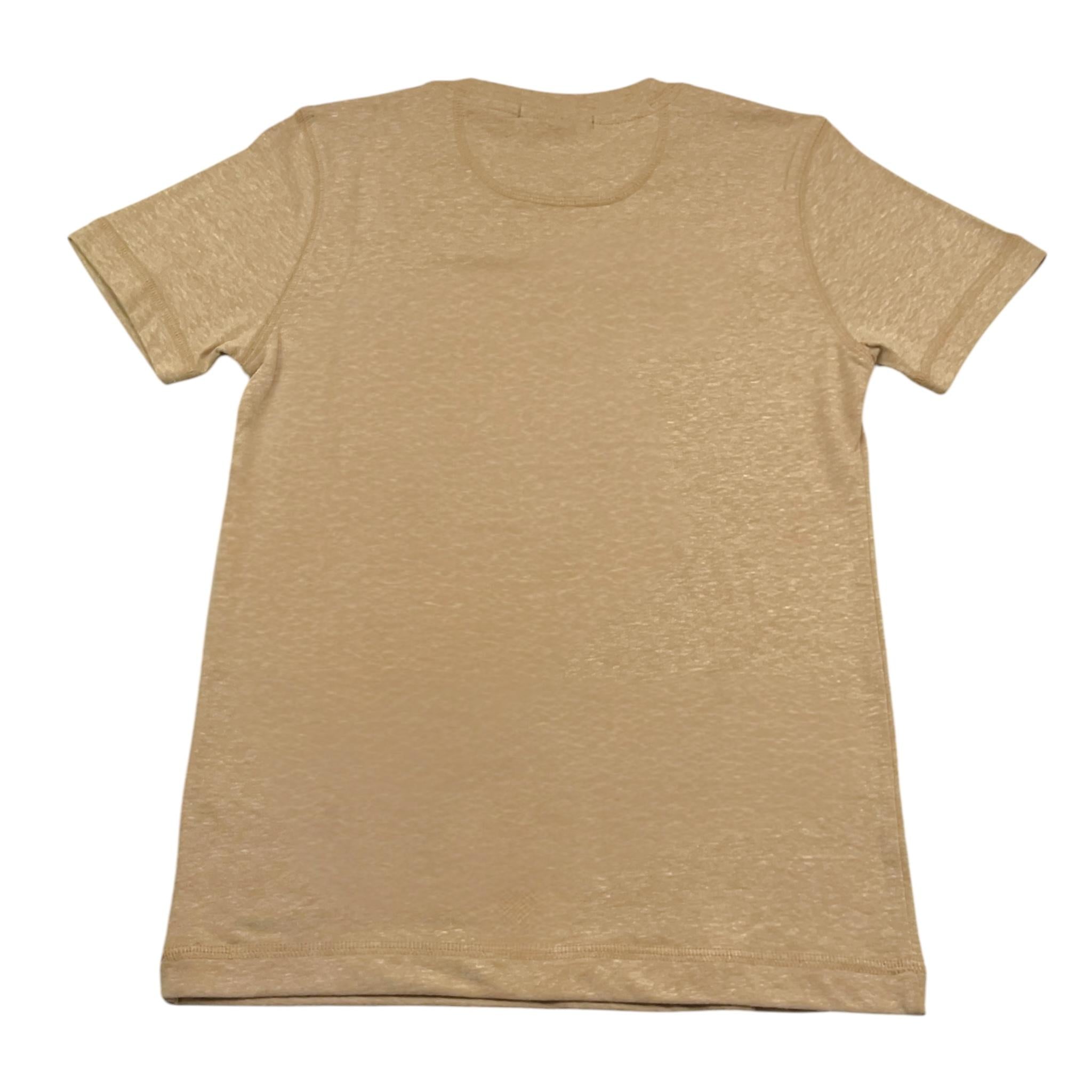Scotch & Shrunk T-Shirt Tinta Unita Girocollo con Stampa per Bambino 179498 BEIGE SCOTCH & SHRUNK 