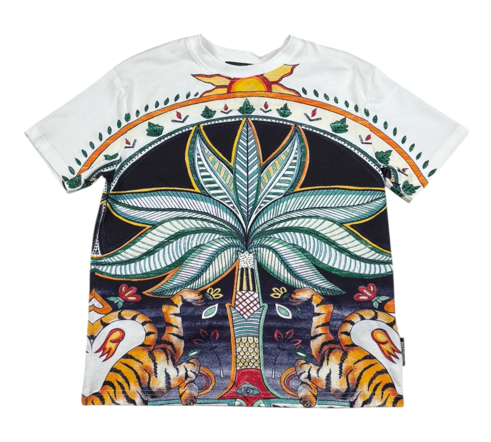 Just Cavalli T-Shirt Girocollo Stampa Fantasia per Bambino JBP26077TS BIANCO JUST CAVALLI 