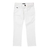 Emporio Armani Pantalone Tinta Unita con Logo per Bambino 8N4J066 BIANCO EMPORIO ARMANI 