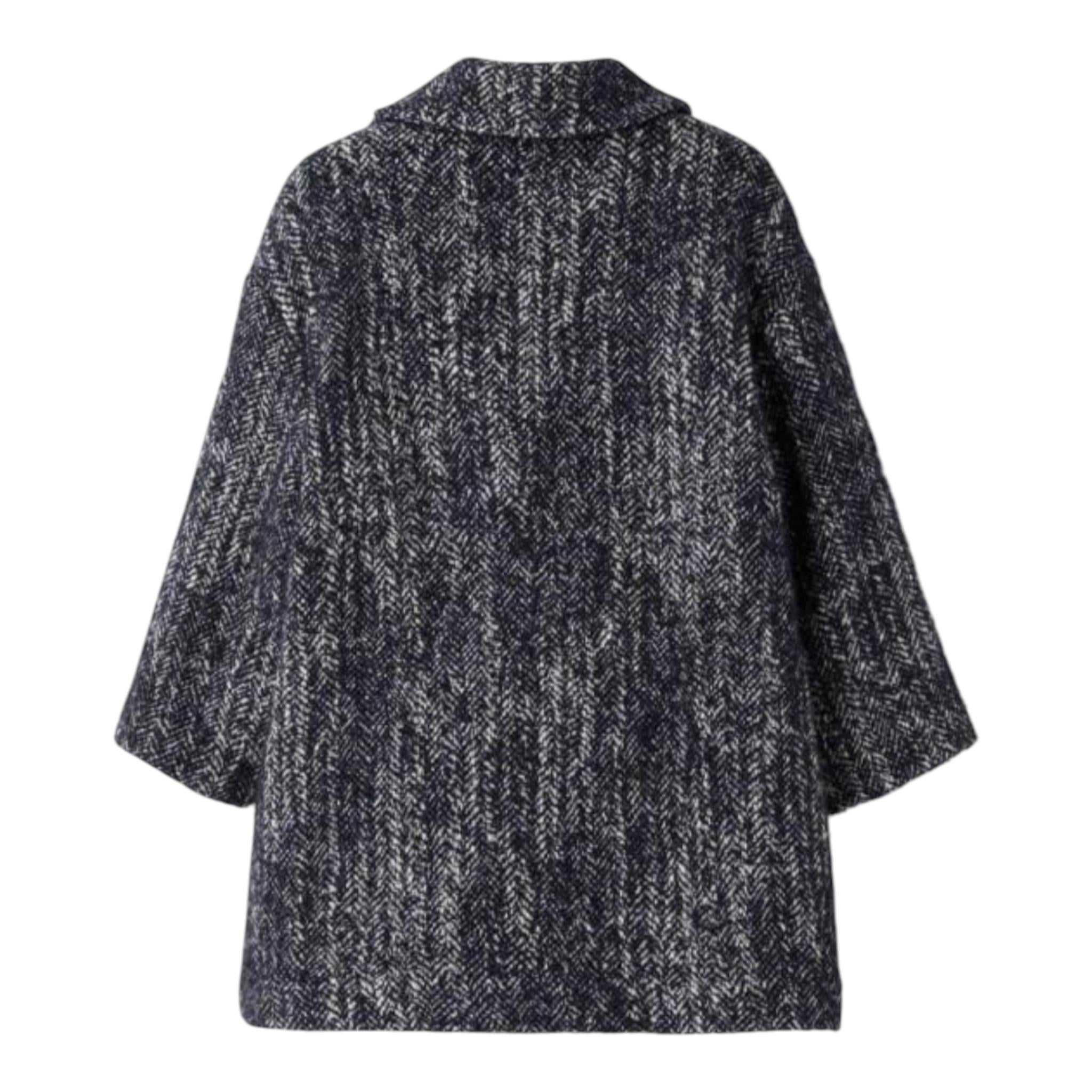 IL GUFO cappotto tinta unita con colletto e bottoni Blu per Bambino A24GP347W0063 BLU IL GUFO 