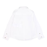 Emporio Armani Camicia Manica Lunga Tinta Unita per Neonato 8NHC01 BIANCO EMPORIO ARMANI 