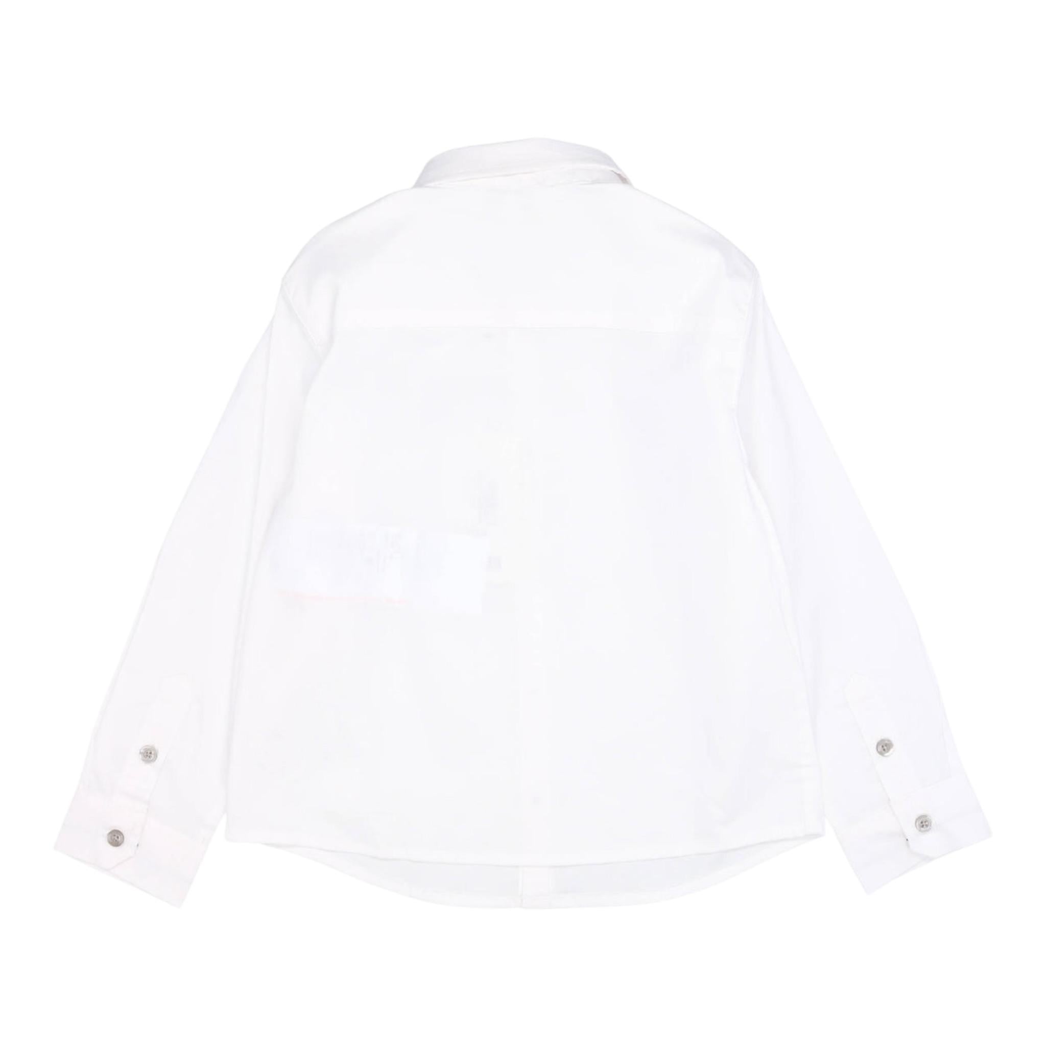 Emporio Armani Camicia Manica Lunga Tinta Unita per Neonato 8NHC01 BIANCO EMPORIO ARMANI 