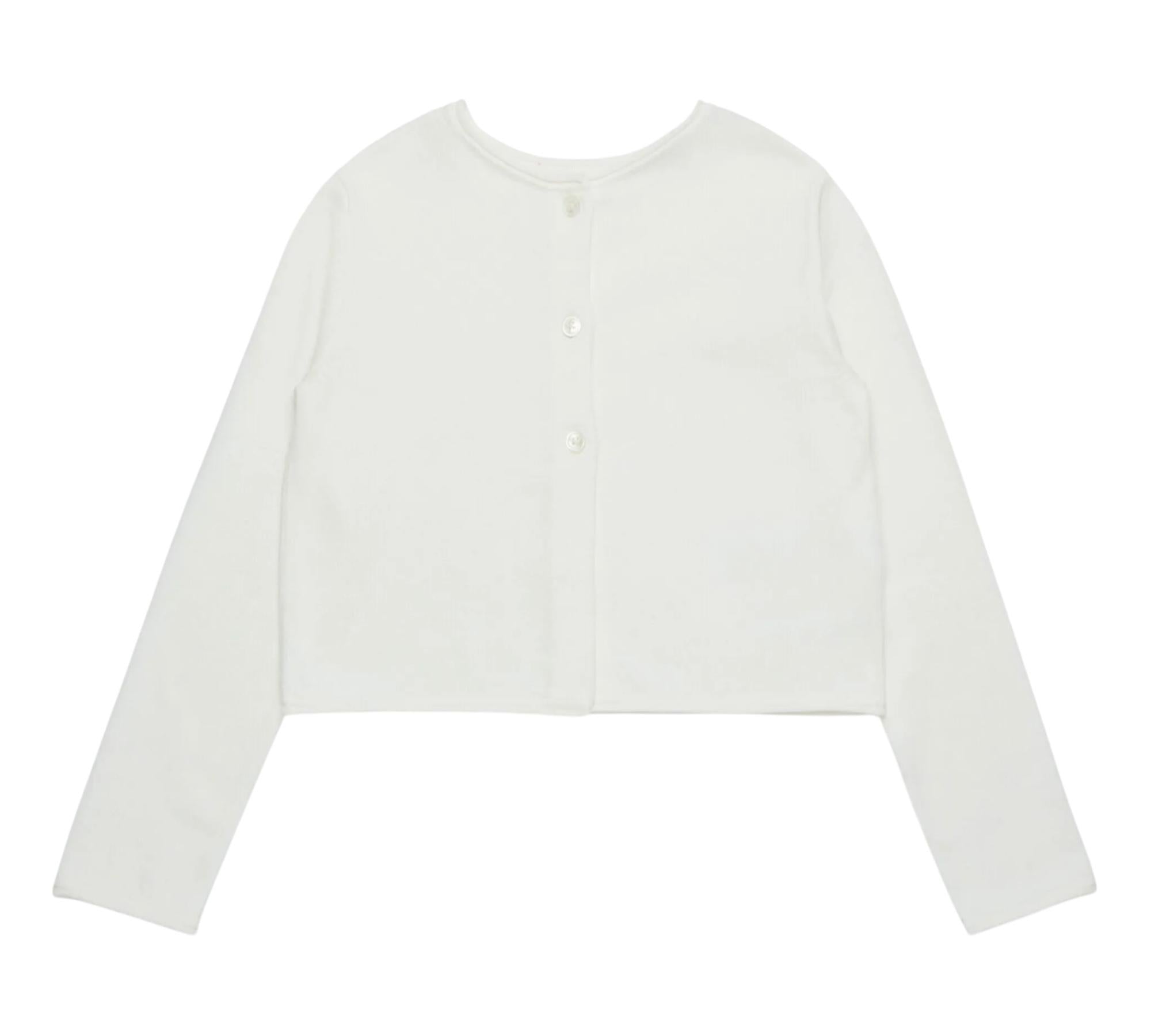 Max&Co. Maglia Girocollo Tinta Unita con Bottoni per Bambina MX0151 PANNA MAX&Co. 