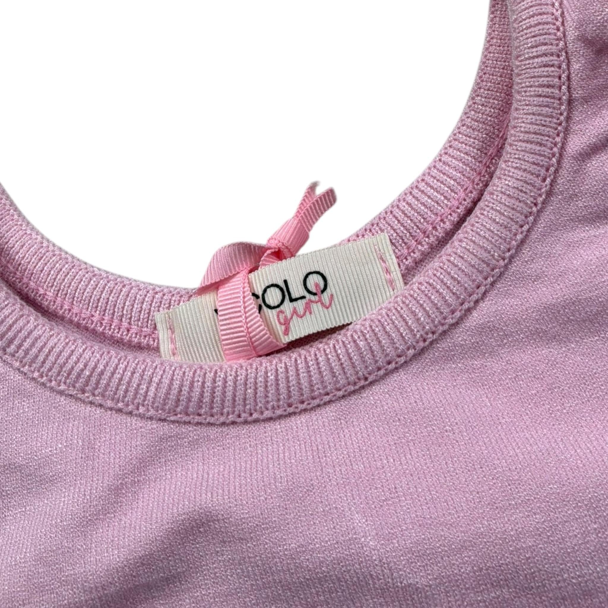 Vicolo Top Giromanica Tinta Unita per Bambina 3146WY00312XJ ROSA VICOLO 