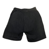 I'M Brian Einfarbige Bermuda-Shorts mit elastischer Taille in Schwarz für Jungen