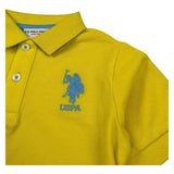 U.S. Polo Assn Polo Mezza Manica Tinta Unita con Logo per Neonato US41597N GIALLO U.S. POLO ASSN 