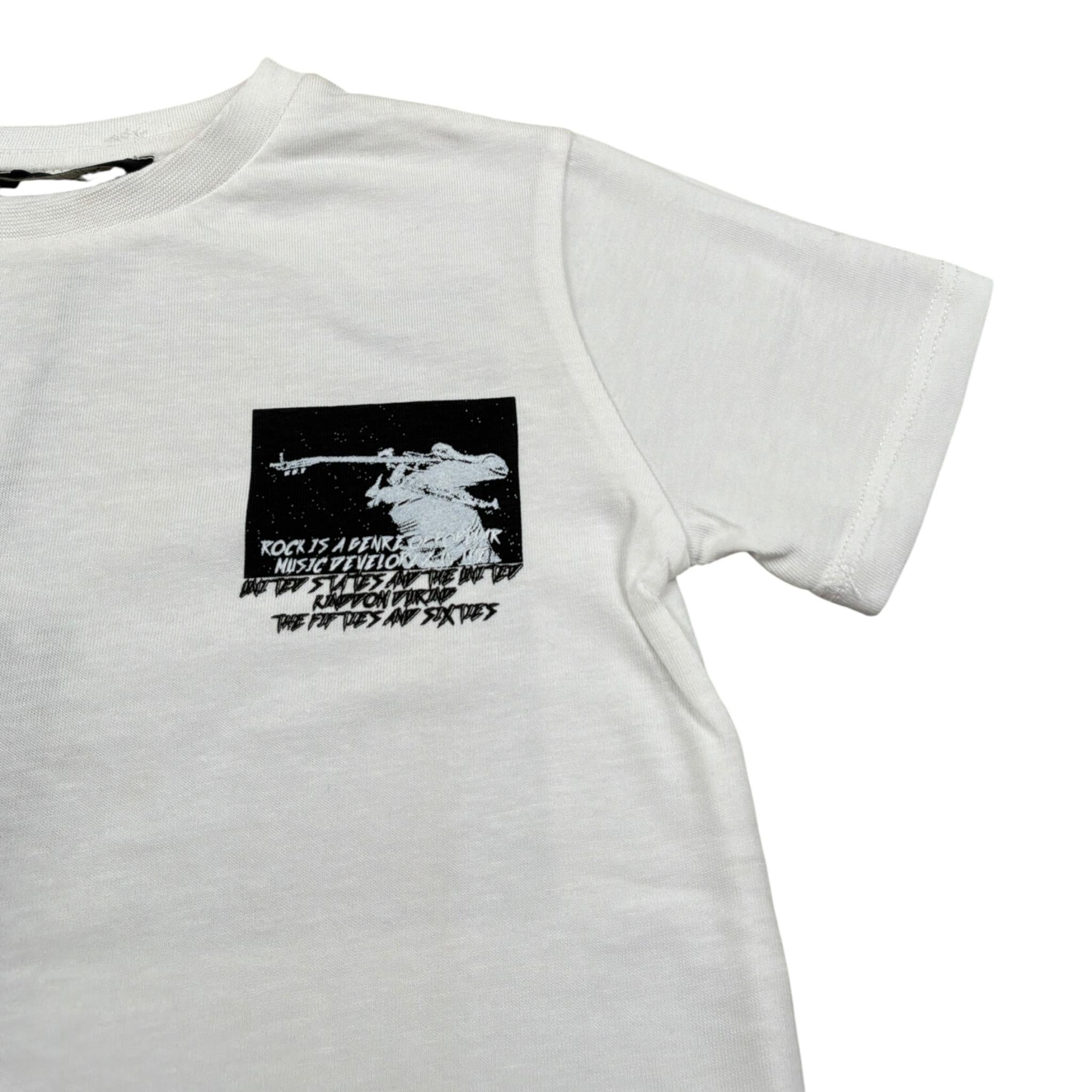 I'M Brian T-Shirt Girocollo tinta unita con Stampa Bianco per Neonato TS1205J BIANCO I'M BRIAN 