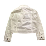 Relish Giubbino In Denim Tinta Unita con Bottoni per Bambina RGP23050 BIANCO RELISH 