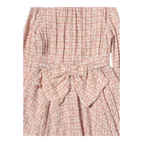 Elisabetta Franchi Abito Tinta Unita Manica Lunga Logato per Bambina EFAB455 ROSA ELISABETTA FRANCHI 