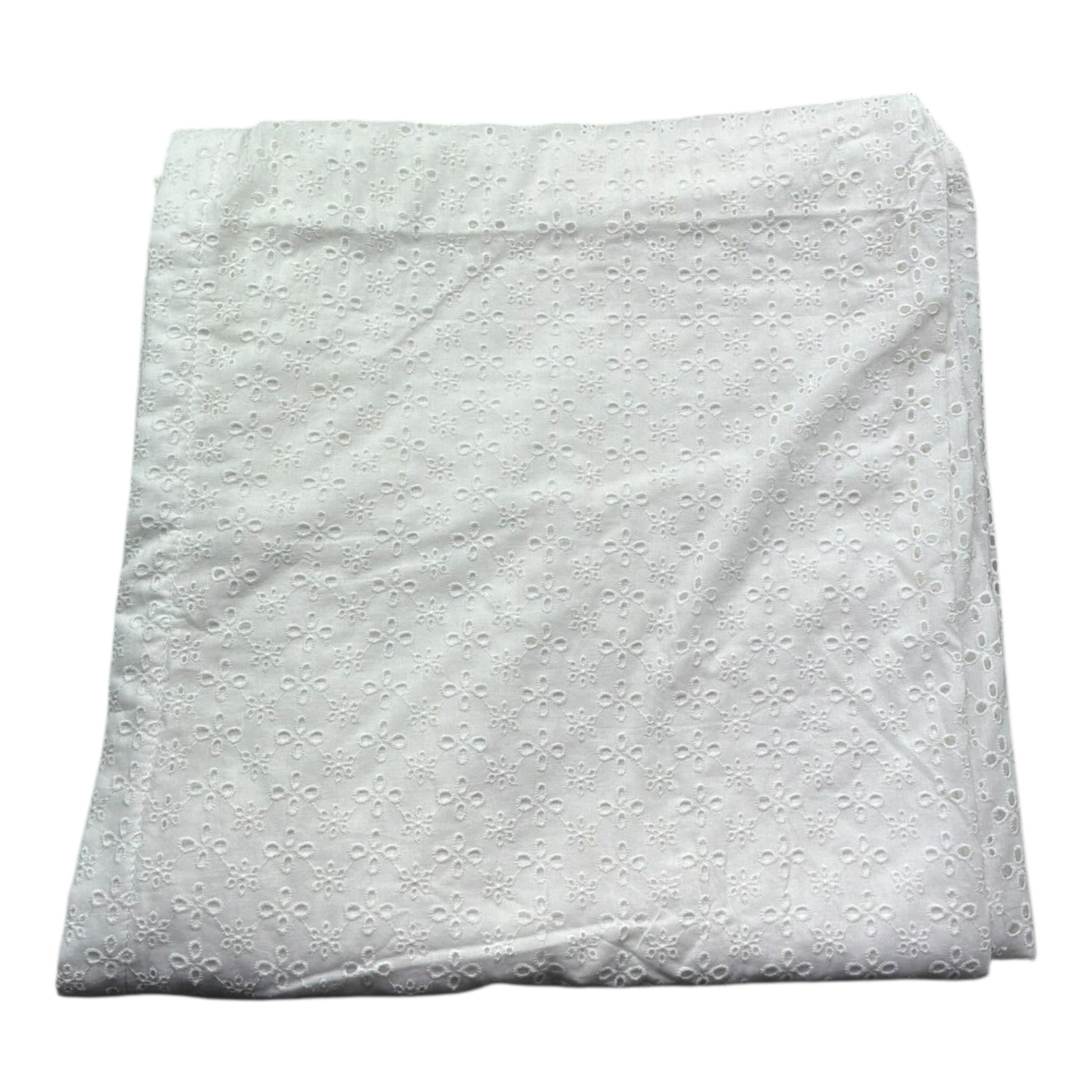 Saint Barth telo mare Tinta Unita Traforata per Bambina 00238LL BIANCO SAINT BARTH 