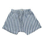 Petit Indi Bermuda Bicolore con Elastico In Vita per Neonato BERRIG BIANCO/AZZURRO PETIT INDI 