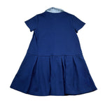 Trussardi Abit Mezza Manica Tinta Unita con Colletto per Bambina TGP26085VE BLU TRUSSARDI 