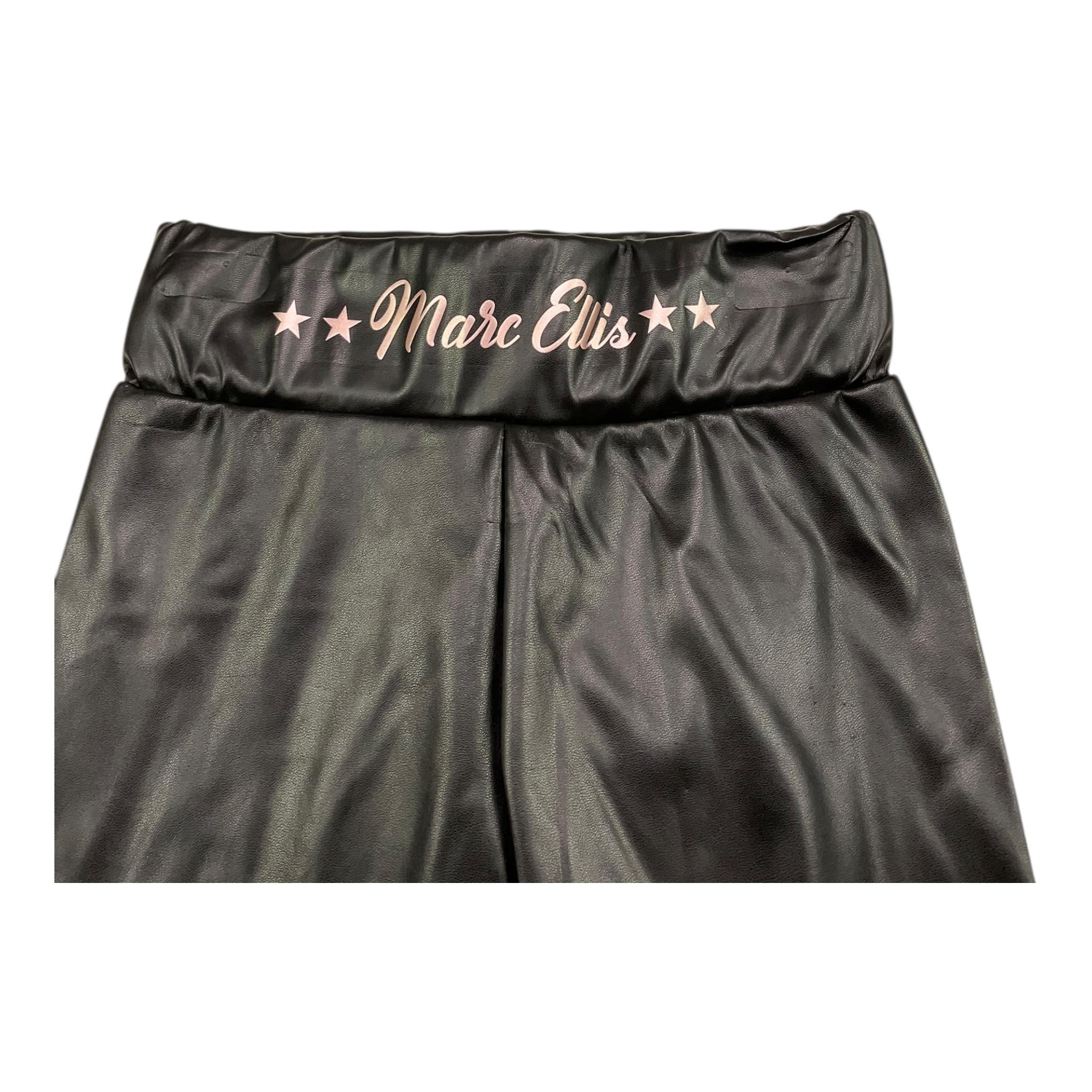 MARC ELLIS leggins in ecopelle tinta unita con elastico in vita  Nero per Bambina JMJPT00284XX NERO MARC ELLIS 