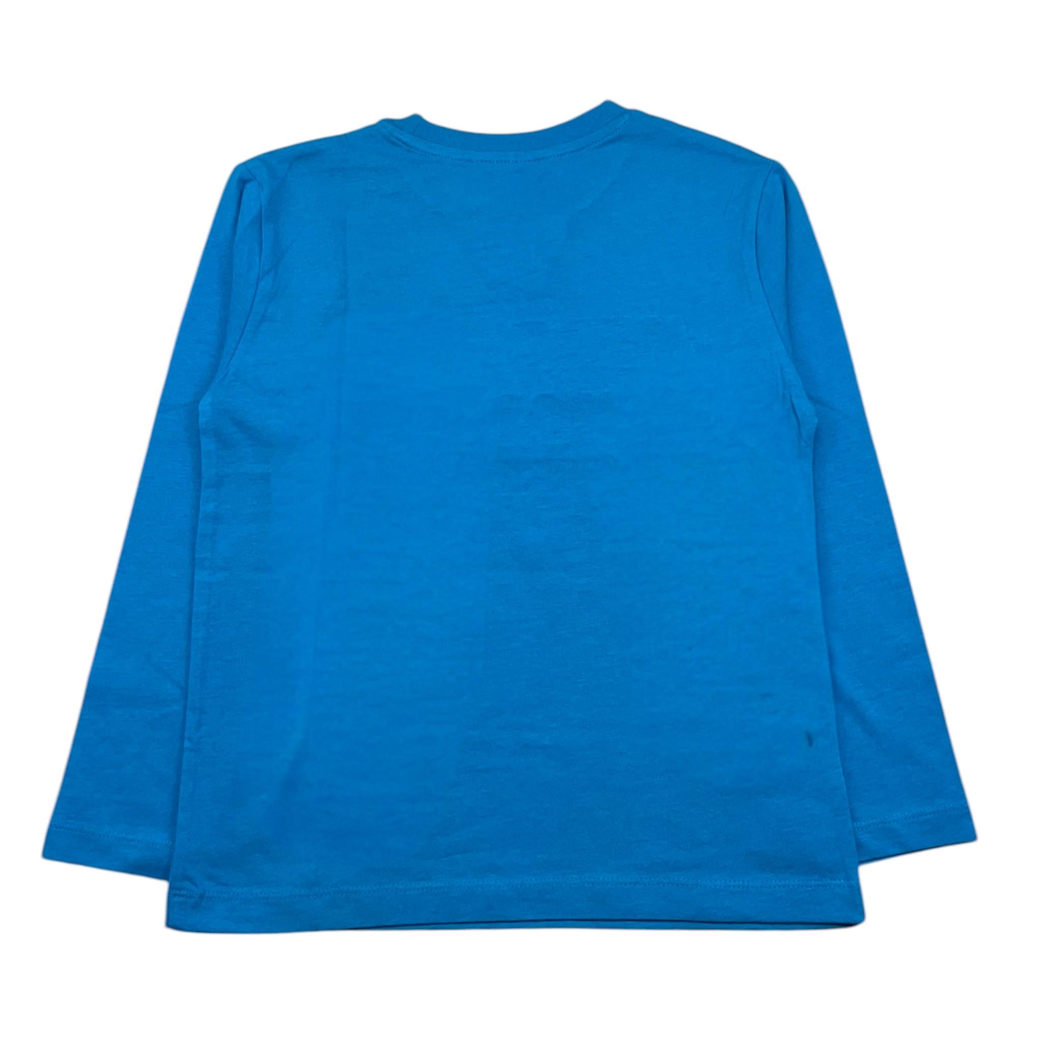 MAYORAL shirt girocollo tinta unita con stampa in contrasto Blu per Bambino 4060 BLU MAYORAL 