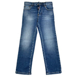 Dsquared2 Jeans Tinta Unita con 5 Tasche per Bambino DQ2252 BLU DSQUARED2 