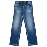Dsquared2 Jeans Tinta Unita con 5 Tasche per Bambino DQ2252 BLU DSQUARED2 