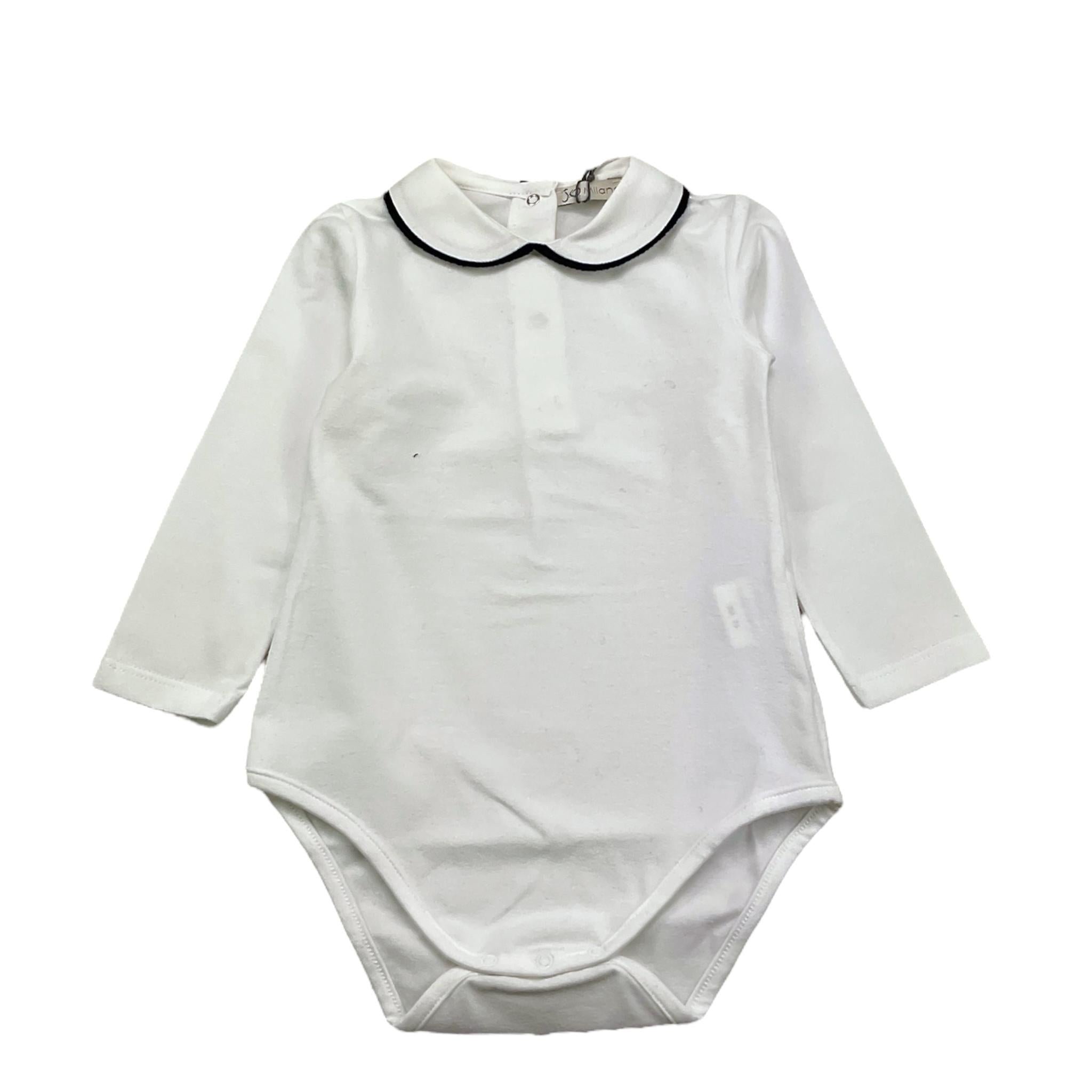 J.O. MILANO body tinta unita con colletto Bianco per Neonata 361Z1 BIANCO J.O. MILANO 