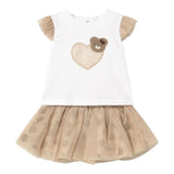 Mayoral Completo 2 Pezzi Canotte-Gonna per Neonata 1874 BIANCO MAYORAL 