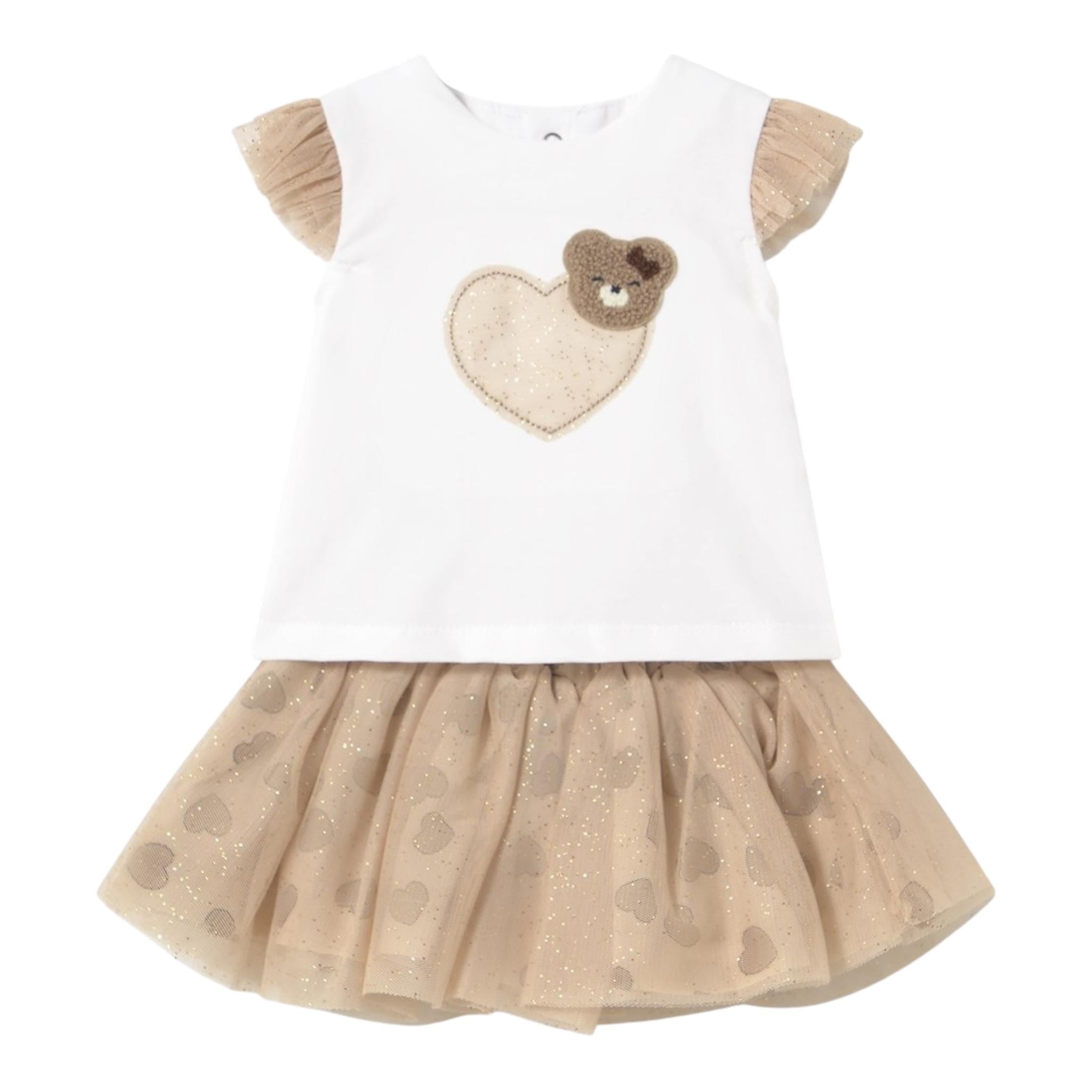 Mayoral Completo 2 Pezzi Canotte-Gonna per Neonata 1874 BIANCO MAYORAL 