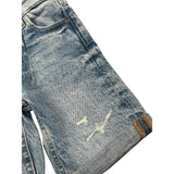 Guess Bermuda In Denim Tinta Unita con Girovita Regolabile per Neonato N5GD00D41E0XX AZZURRO GUESS 