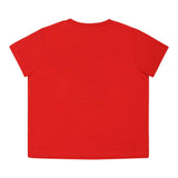 Moschino T-Shirt Girocollo Tinta Unita con Orso per Neonato MNM047XXXX ROSSO MOSCHINO 