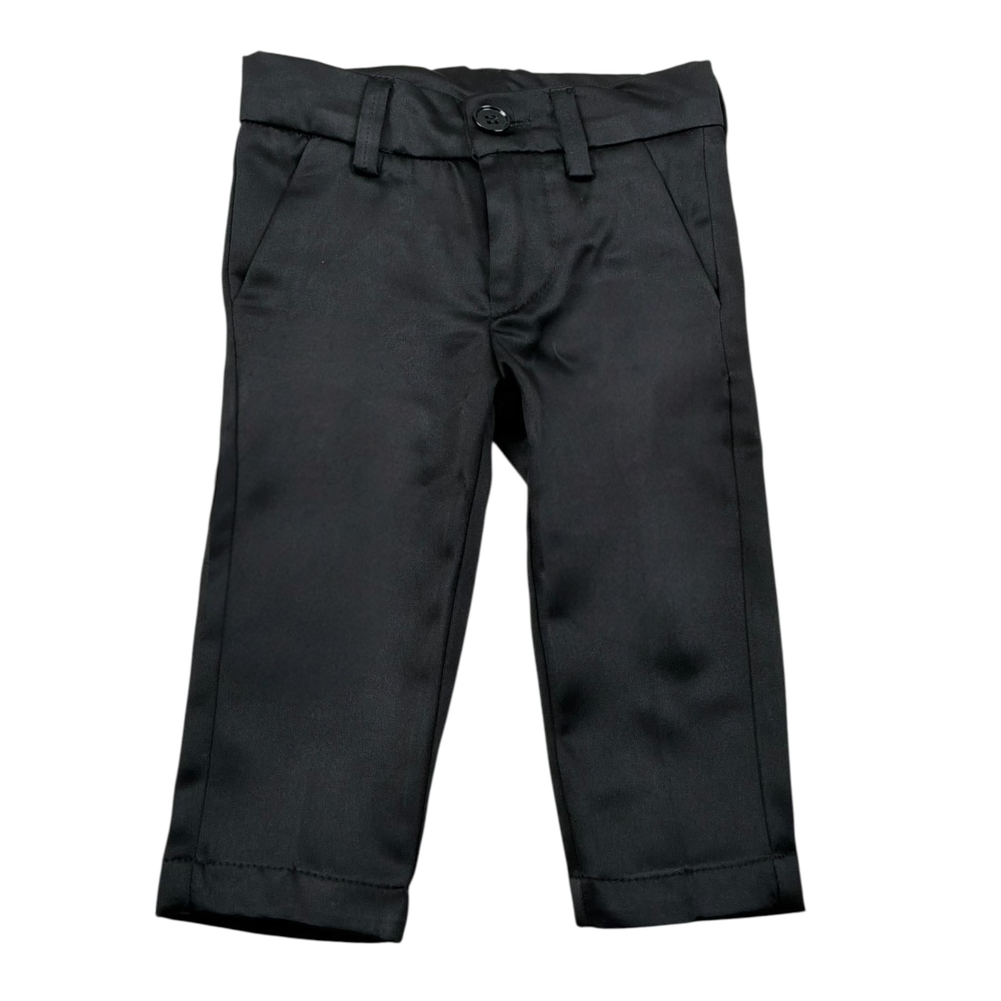 Shako' Pantalone Tinta Unita con Girovita Regolabile per Neonato PNTSH NERO SHAKO' 