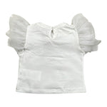 Miss Grant T-Shirt Girocollo tinta unita con Applicazioni Bianco per Bambina MG1335XJ BIANCO MISS GRANT 