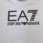 EMPORIO ARMANI t-shirt girocollo tinta unita con stampa Bianco per Bambino 3DBT53 BIANCO EMPORIO ARMANI 