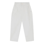 Dou Dou Pantalone Tinta Unita con Elastico In Vita per Bambina DW6P61 BIANCO DOU DOU 