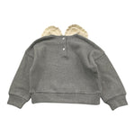 ZHOE & TOBIAH felpa tinta unita con colletto in contrasto Grigio per Neonata KTT23 GRIGIO ZHOE & TOBIAH 