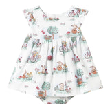 Mayoral Set Abito Mezza Manica Tinta Unita con Culotte per Neonata 1869 BIANCO MAYORAL 