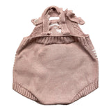 Chicco Pagliaccetto In Maglia Fantasia A Righe Rosa Per Neonata