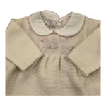 BABY LORD completo 3 pezzi maglia-pantalone-babbucce Panna/rosa per Neonata 419 PANNA/ROSA BABY LORD 