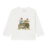 MAYORAL shirt girocollo tinta unita con stampa in contrasto Bianco per Bambino 2034XX BIANCO MAYORAL 