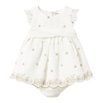 Mayoral Abito Tinta Unita con Stampa per Neonata 1856 BIANCO MAYORAL 