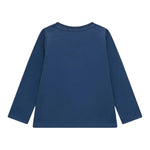 GUESS shirt girocollo tinta unita con stampa Blu per Bambino N4BI20I3Z14 BLU GUESS 