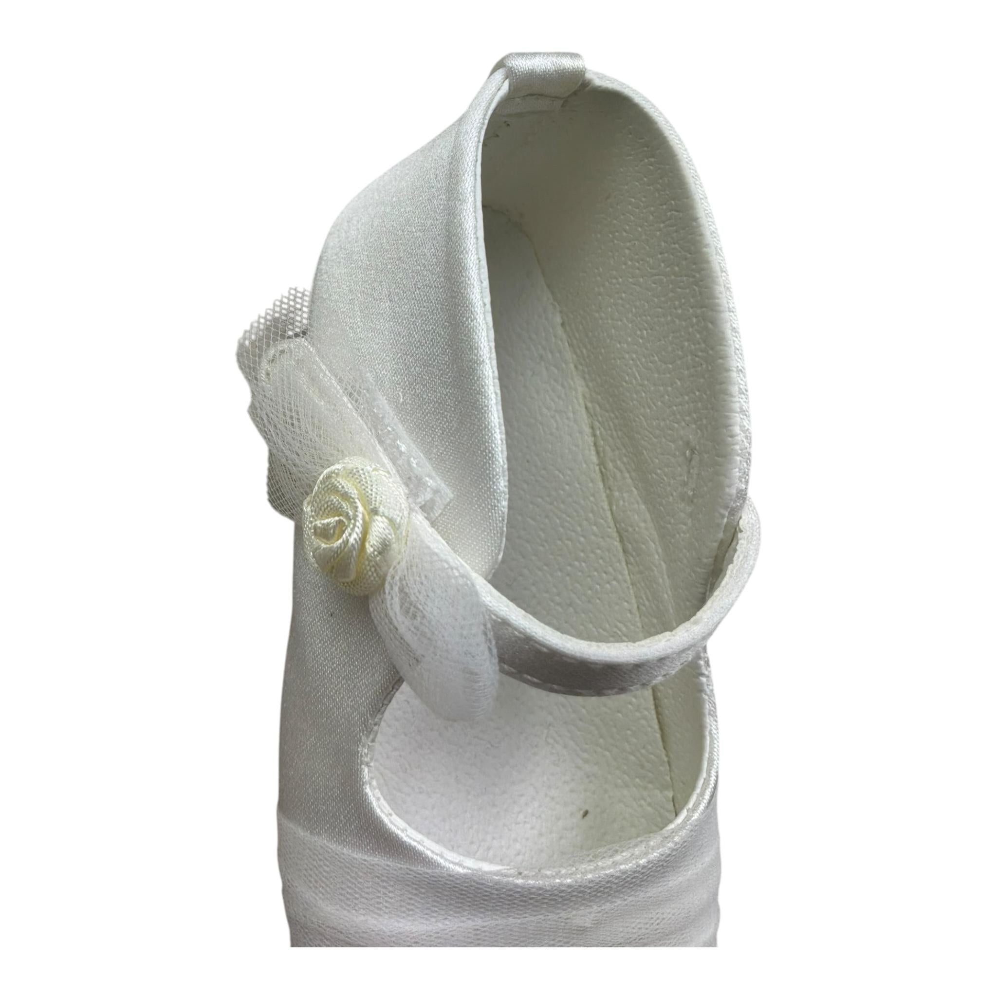 Baby Comfort Ballerina Tinta Unita con Applicazione per Neonata 17511 BIANCO BABY COMFORT 