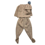 MAC ILUSIO'N completo 3 pezzi maglia-ghettina-cappello Beige per Neonato 9401 BEIGE MAC ILUSIO'N 