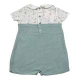 Paz Rodriguez Pagliaccetto Bicolore Mezza Manica per Neonato 005122296 VERDE PAZ RODRIGUEZ 