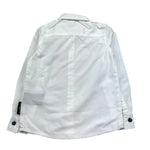 John Richmond Camicia Manica Lunga Tinta Unita con Logo per Bambino RIP25056CA BIANCO JOHN RICHMOND 