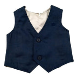 Mini Banda Gilet Tinta Unita per Neonato 326900 BLU MINI BANDA 